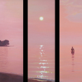 Oil on Linen, 3 paintings 36" x 12" each